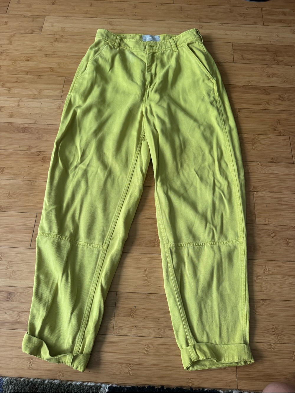 Everlane Bright Lime Green Chino Pants